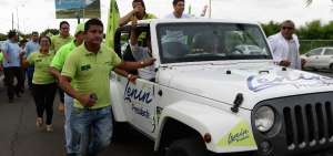 Len&iacute;n Moreno lider&oacute; caravana en Manta