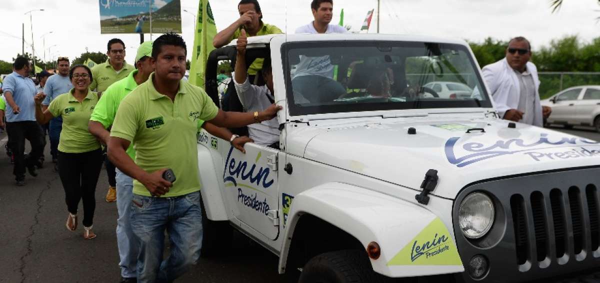 Len&iacute;n Moreno lider&oacute; caravana en Manta