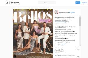Aparicio  divulg&oacute; la portada de la revista en su cuenta de Instagram. 