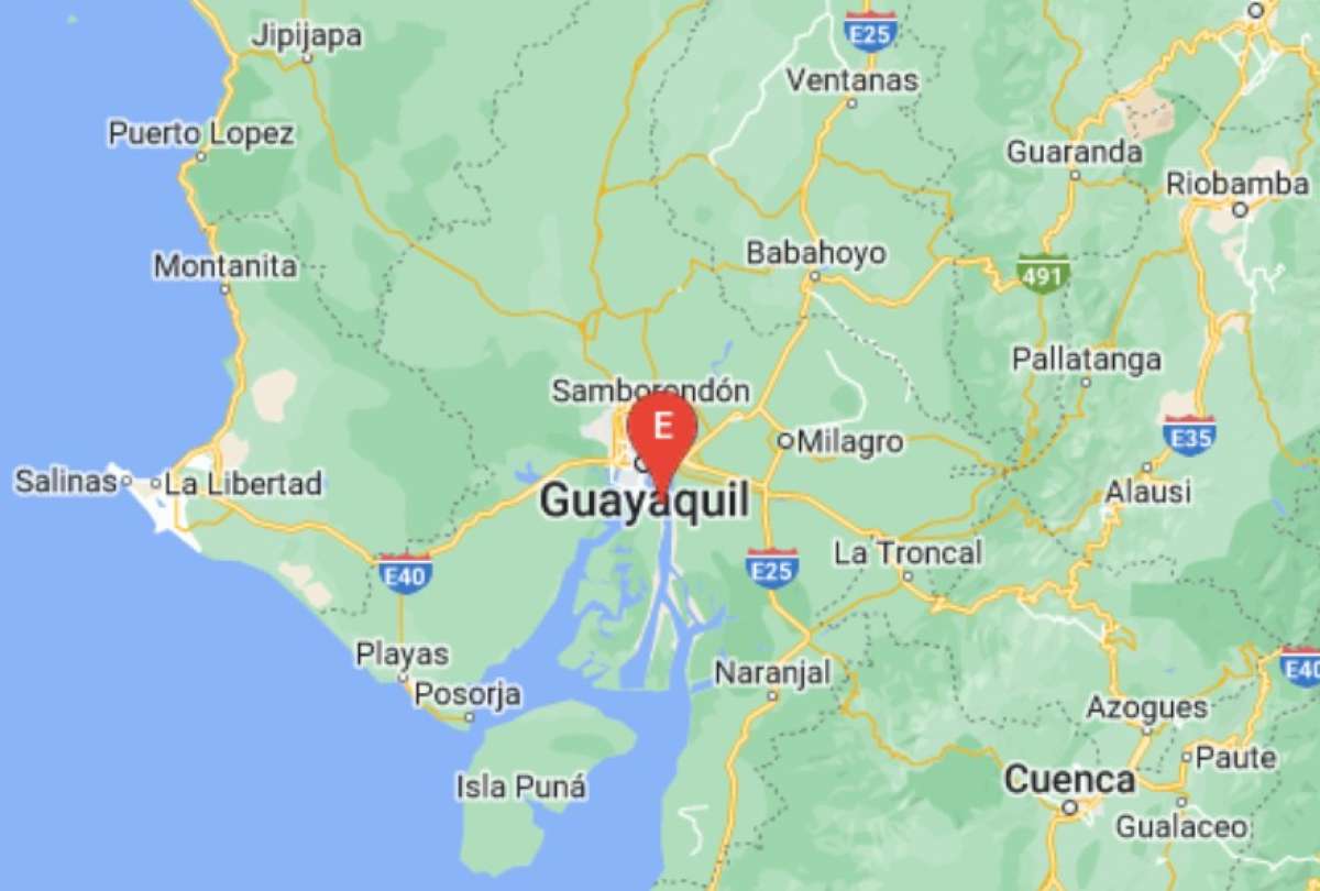 El sismo se registró en Durán, a las afueras de Guayaquil. 
