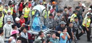 Se calcula que unas cien mil personas visitar&aacute;n a la Virgen del Cisne, tanto en su bas&iacute;lica como en Loja.