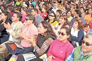 El enlace presidencial 437 se realiz&oacute; en el cant&oacute;n Pimampiro, provincia de Imbabura. All&iacute; el Mandatario se refiri&oacute; a la jornada de protesta del pasado jueves. Foto: Cortes&iacute;a / Presidencia de la Rep&uacute;blica