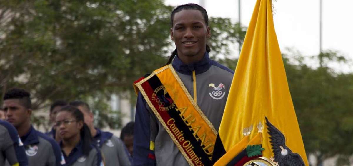 Carlos Mina, abanderado de Ecuador en Juegos Sudamericanos Cochabamba 2018