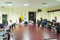 El COE Nacional se reunió en Samborondón