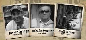 #NosFaltan3, un recordatorio en memoria de Javier, Pa&uacute;l y Efra&iacute;n