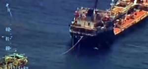 Un barco de bandera ecuatoriana fue captado proveyendo de combustible en aguas internacionales a una de las embarcaciones de la flota china.