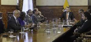 El encuentro entre el presidente Len&iacute;n Moreno y los integrantes del CPCCS-T se prolong&oacute; desde las 11:30 hasta las 14:00.