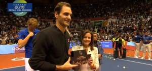 Roger Federer vence a Zverev en partido de exhibici&oacute;n en Quito&nbsp;