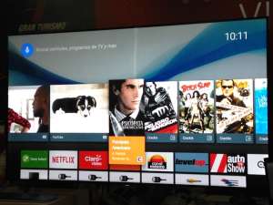 La nueva gama de televisores Sony con la tecnolog&iacute;a Android responde a sugerencias por voz. Foto: H&eacute;ctor Marcillo / El Tel&eacute;grafo
