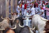Famoso festival de toros de Pamplona en España volvió a la calles 