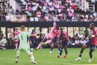 Obando anotó su primer gol en Inter Miami ante la mirada de Lionel Messi