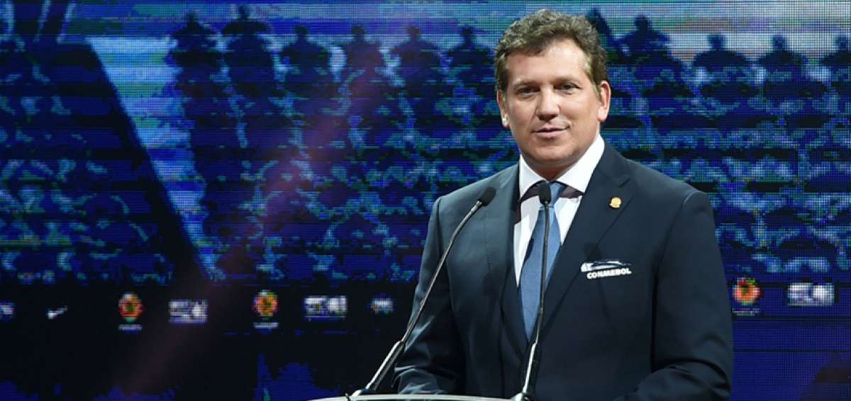 El dirigente paraguayo Alejandro Dom&iacute;nguez lleg&oacute; a la presidencia de la Conmebol en enero de 2016, antes estuvo como titular encargado del organismo.