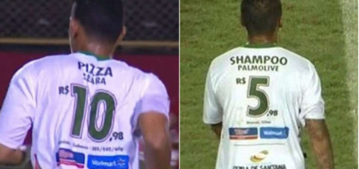 El Fluminense de Feira publica ofertas de supermercado en sus camisetas