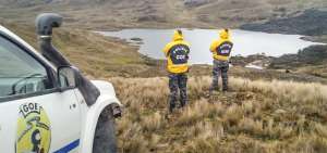 Cuerpo sin vida fue rescatado de la laguna Jigeno, en Cuenca