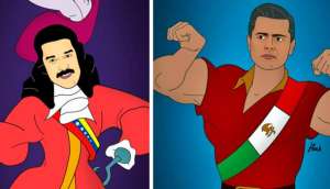 L&iacute;deres mundiales personifican a villanos de Disney