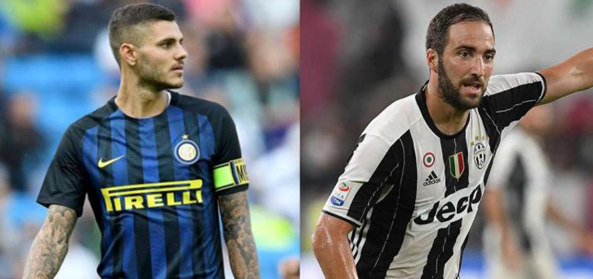 Higua&iacute;n vs. Icardi, el duelo de artilleros argentinos marca el derbi de Italia