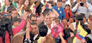 Durante el enlace ciudadano, el presidente Rafael Correa se refiri&oacute; a la publicidad del Ecuador, que se exhibir&aacute; en el Super Bowl. Esperan 60 millones de visitantes. Foto: Cortes&iacute;a de la Presidencia de la Rep&uacute;blica.