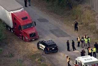 Se dificulta el reconocimiento de los emigrantes encontrados muertos dentro de un camión en EE.UU.