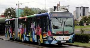 Los 40 buses articulados empezaron a operar el 5 de marzo. FOTO: Internet  
