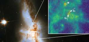  La galaxia irregular NGC 6240 con tres agujeros negros. 