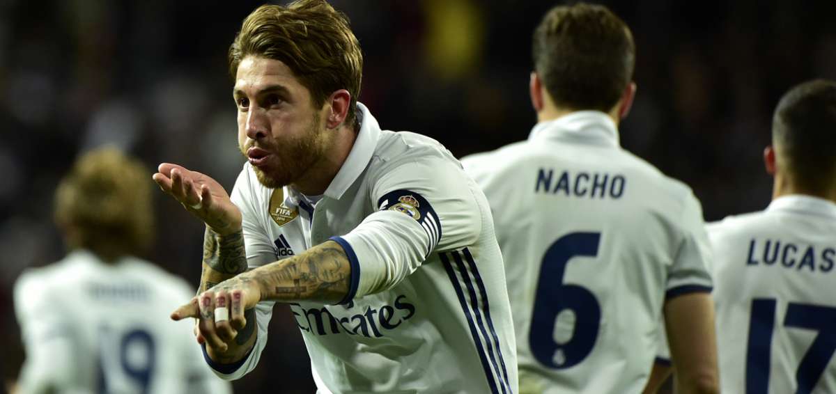 Sergio Ramos le dio el triunfo al cuadro 'merengue'. 