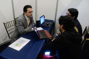 El encuentro se desarroll&oacute; en Quito; los medios de comunicaci&oacute;n recibieron a los productores independientes para conocer sus propuestas. Foto: &Aacute;lvaro P&eacute;rez / EL TEL&Eacute;GRAFO