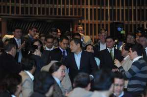 El presidente Rafael Correa inaugur&oacute; hoy la Escuela de Formaci&oacute;n Pol&iacute;tica de PAIS. Foto: Tomada de la Presidencia de la Rep&uacute;blica. 
