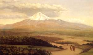 Cuadro "Cotopaxi" (1874) de Rafael Troya. Foto Andes