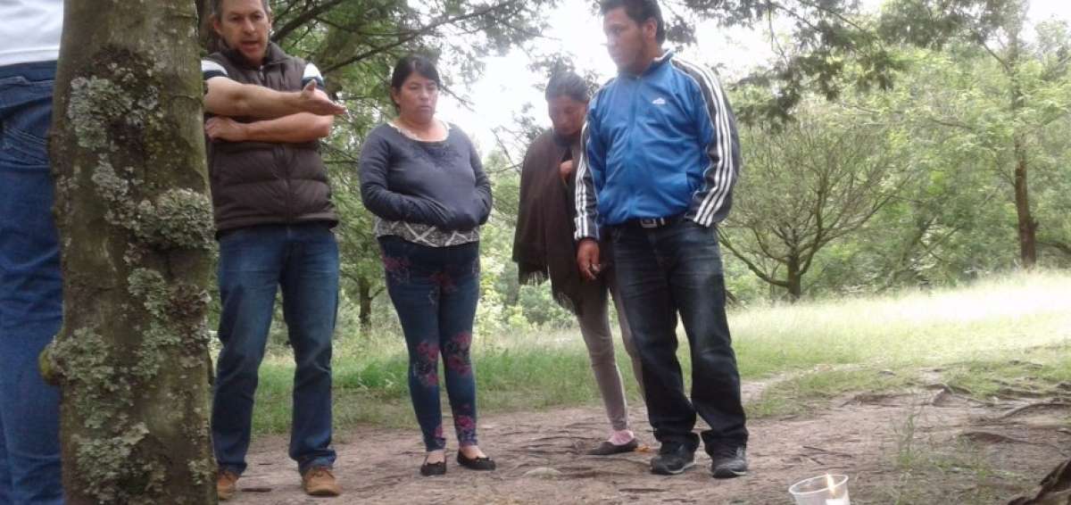 En este bosque, a 50 metros del lugar donde fue asesinada, la Polic&iacute;a encontr&oacute; a la cuencana Rosa Regina.