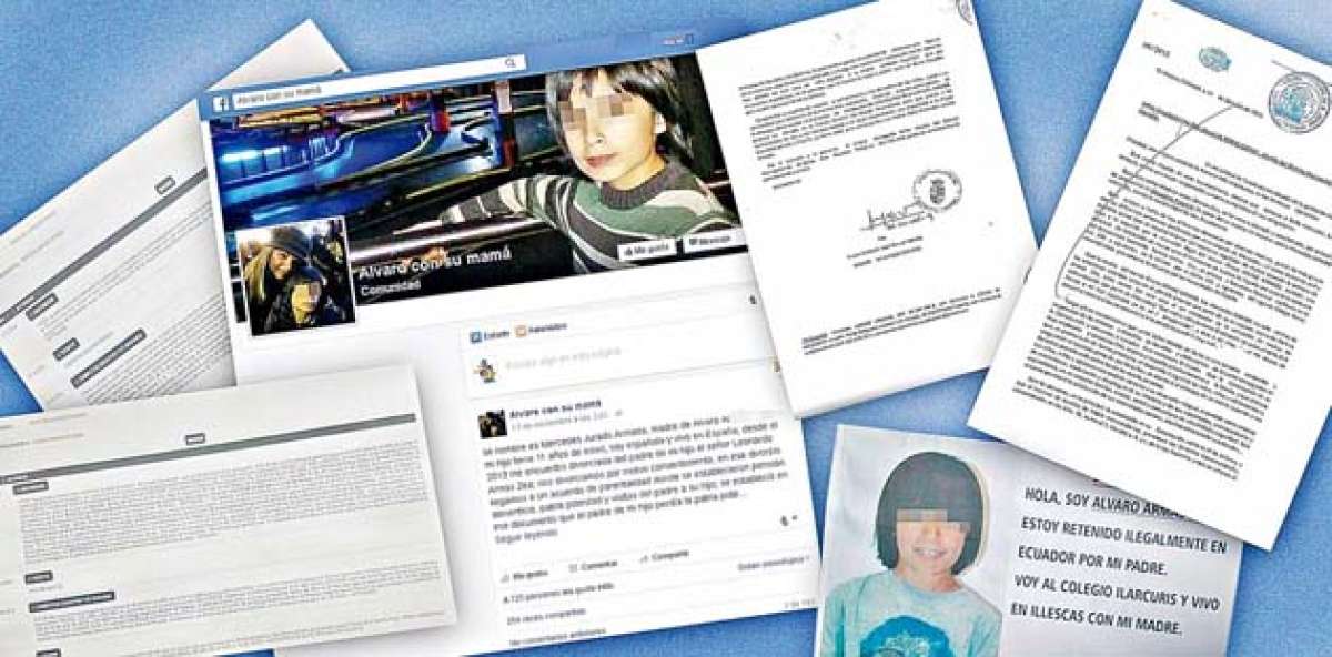 Mercedes Jurado cre&oacute; una cuenta en la red social de Facebook para publicar el caso de su hijo. Ilustraci&oacute;n tomada de facebook