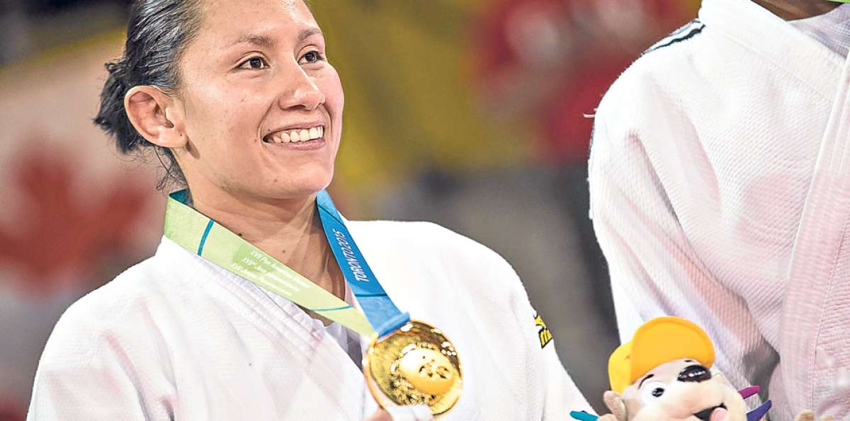 Garc&iacute;a, de 27 a&ntilde;os, luce la segunda medalla de oro que Ecuador consigui&oacute; en Toronto. Entre sus logros m&aacute;s importantes constan el tercer puesto en el Mundial de 2012. Foto: cortes&iacute;a