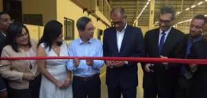 El vicepresidente Jorge Glas inaugur&oacute; la f&aacute;brica. 