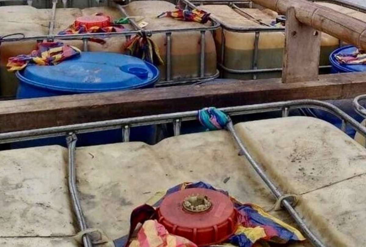 Esmeraldas: Bloque de Seguridad incauta 4.500 galones de gasolina en operativo contra el contrabando