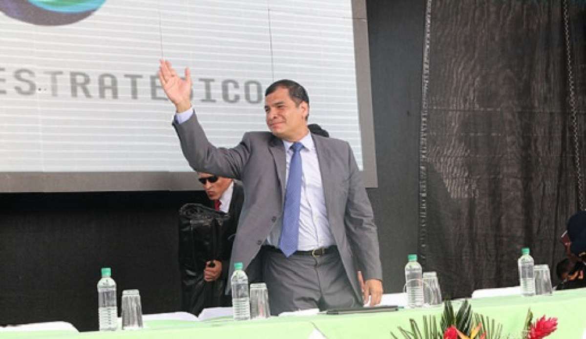 El Mandatario cumple una agenda de actividades en Esmeraldas. Foto: Presidencia 