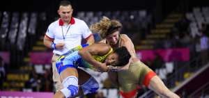 La ecuatoriana Luisa Valverde (der.) represent&oacute; al pa&iacute;s en los Juegos Panamericanos Lima 2019, donde fue eliminada en cuartos de final en la divisi&oacute;n de los 53 kilogramos.