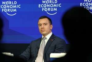 Daniel Noboa particip&oacute; en el World Economic Forum en Davos