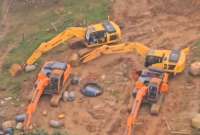 Ejército decomisó insumos vinculados a la minería ilegal, en Alto Punino