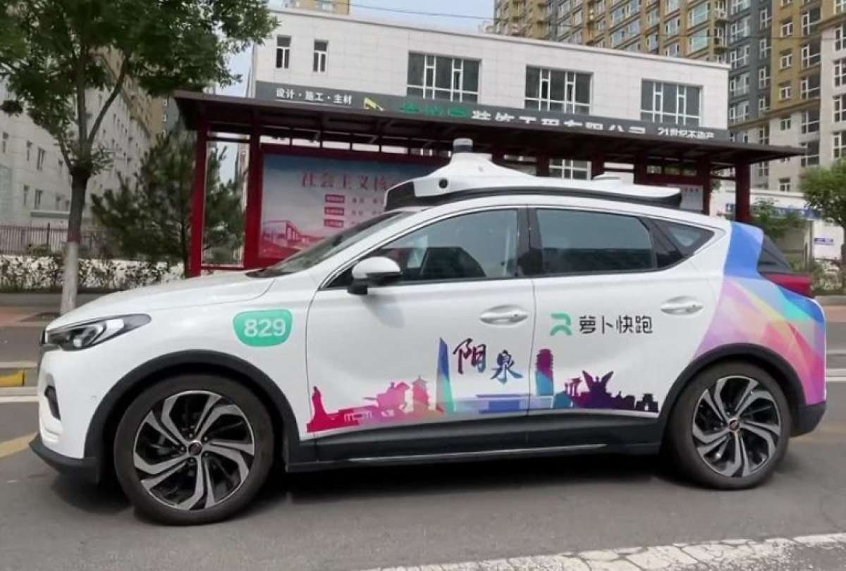 Los taxis autónomos son una novedad en las principales ciudades de China.