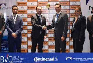 Continental Tire Andina celebró el campanazo BVQ en conjunto con Metrovalores