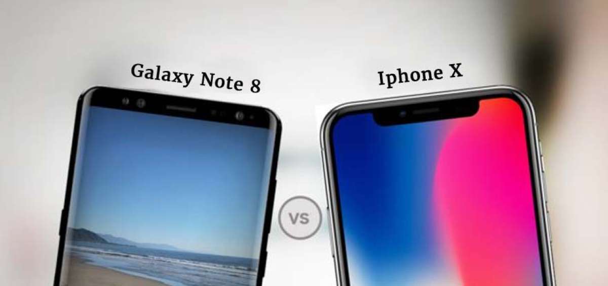 Cara a cara: Galaxy Note 8 vs. iPhone X