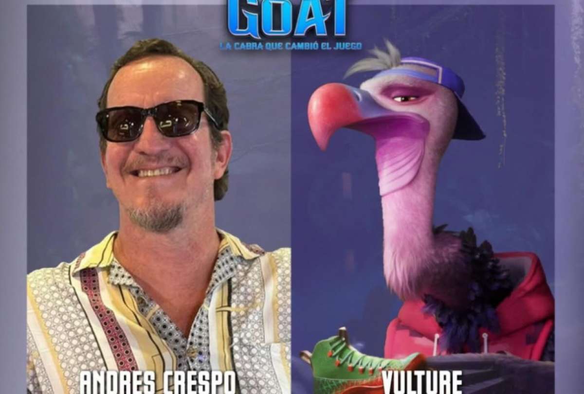 La voz de Andres Crespo estar&aacute; en la pel&iacute;cula Goat: La cabra que cambi&oacute; el juego..