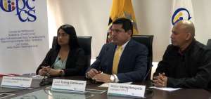 Victoria Desintonio, Jos&eacute; Tu&aacute;rez y Walter G&oacute;mez, miembros del Consejo de Participaci&oacute;n Ciudadana y Control Social.