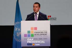 Daniel Noboa, presidente de Ecuador, habló del referéndum sobre las bases extranjeras en el país. 