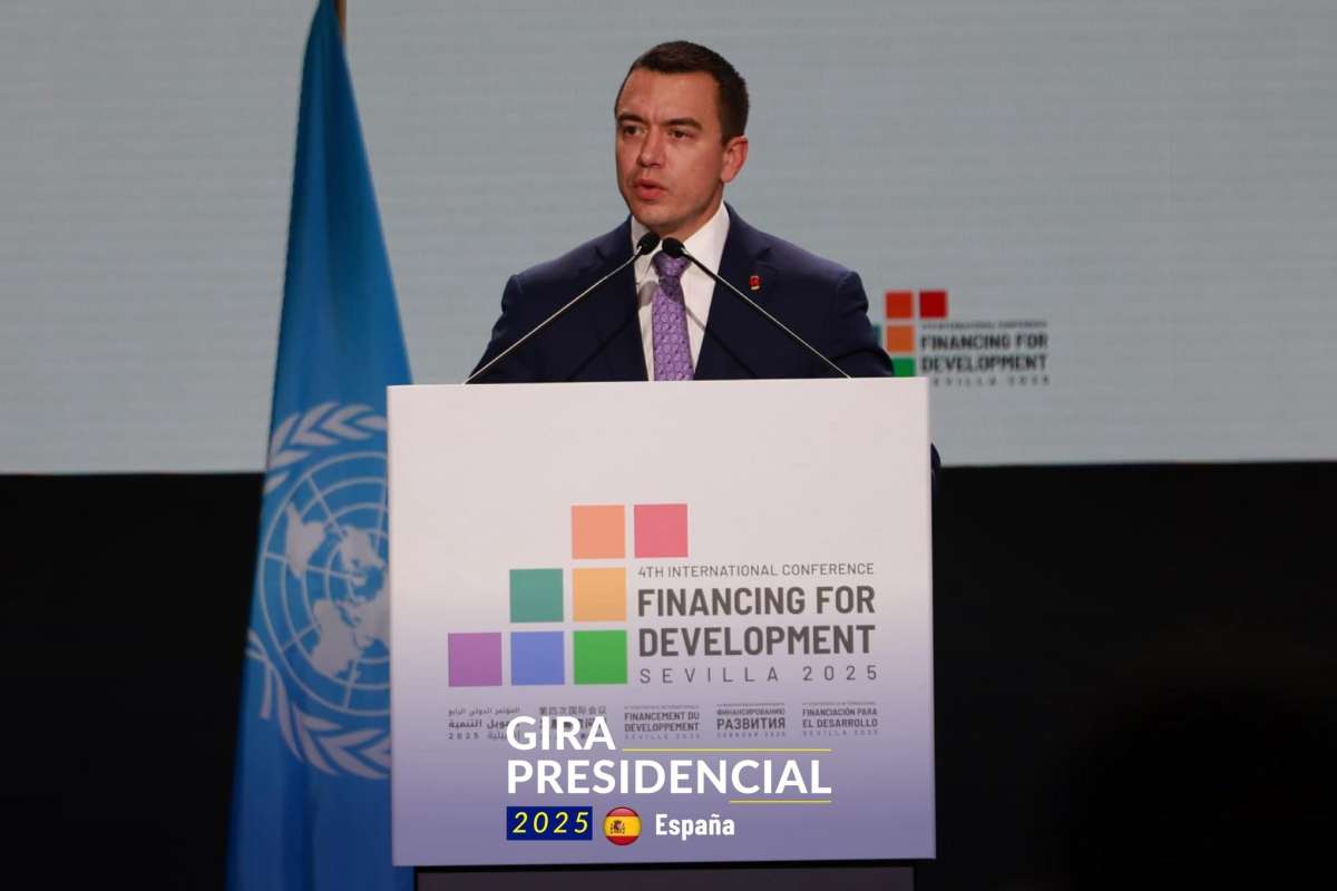 Daniel Noboa, presidente de Ecuador, habló del referéndum sobre las bases extranjeras en el país.