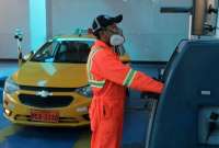 Un nuevo espacio habilitado para revisión técnica vehicular de los taxis.