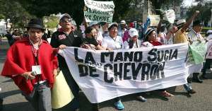 Organizaciones sociales de Ecuador exigen en Panam&aacute; respuestas a Chevron
