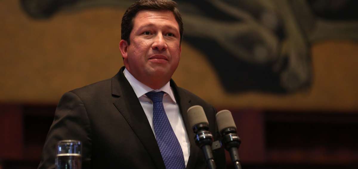 C&eacute;sar Navas, ministro del Interior.