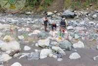 Un cuerpo fue hallado en el sector La Merced, en el río Pastaza. 