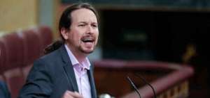 El vicepresidente del Gobierno espa&ntilde;ol, Pablo Iglesias, es se&ntilde;alado por medios de Espa&ntilde;a.