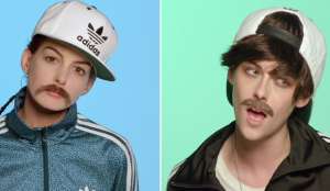 Kristen Stewart y Anne Hathaway, dos bigotes, un video